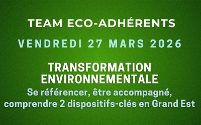 VENDREDI 27 MARS 2026 : Conseils sur la transformation environnementale